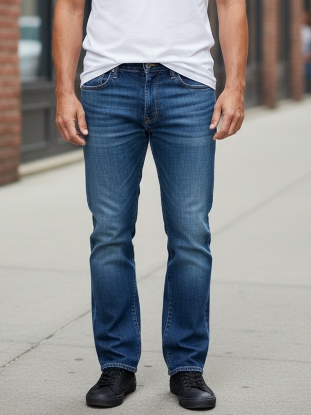 Men's Levi’s Classic Blue Dark Wash Wide Leg Jeans 40W 30L